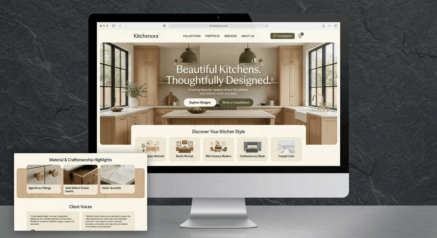 Kitchenora website screenshot